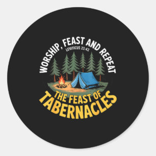 Sukkot _ Hebrew Israelite Feast Days _ Feast Of Ta Classic Round Sticker