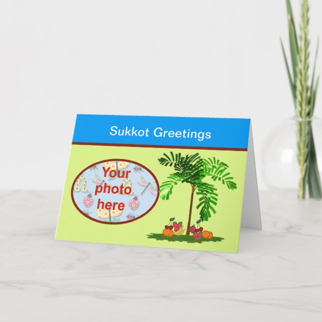 Sukkot Jewish holiday custom photo add photo (Front)