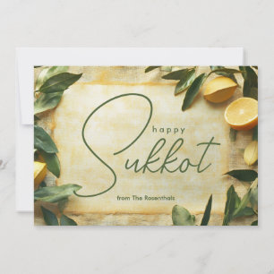 Sukkot Serenity: A Joyous Blessing card