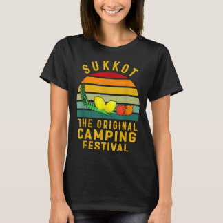 Sukkot The Original Camping Festival Sukkah Lulav  T-Shirt