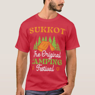 Sukkothe Original Camping Festival Sukkot Day fami T-Shirt