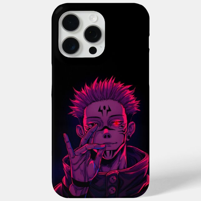 Sukuna Malevolent Neon Case-Mate iPhone Case (Back)