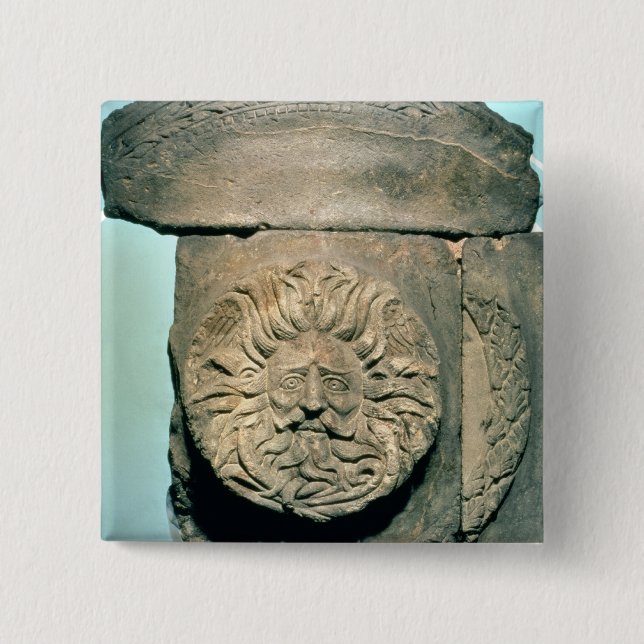 Sul, a native British god, Roman period 15 Cm Square Badge (Front)