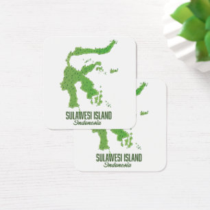 Sulawesi island Indonesia map