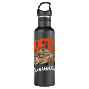 Sulcata Tortoises African Spurred Cute Water Turtl 710 Ml Water Bottle