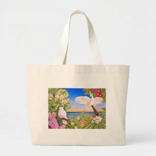 Sulfer-crested Cockatoos Large Tote Bag