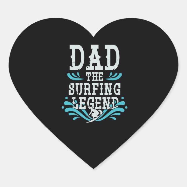 Sulfing Lover| Dad Sulfing Sailor Spirit Legend Heart Sticker (Front)