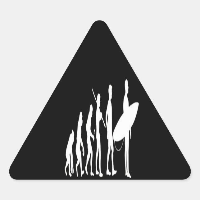 Sulfing Lover| Surfing Evolutionary Triangle Sticker (Front)
