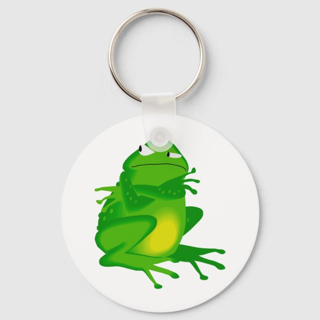 Sulking Frog Key Ring (Front)