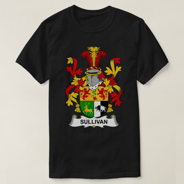 Sullivan Coat of Arms  Family Crest  T-Shirt (Design Front)