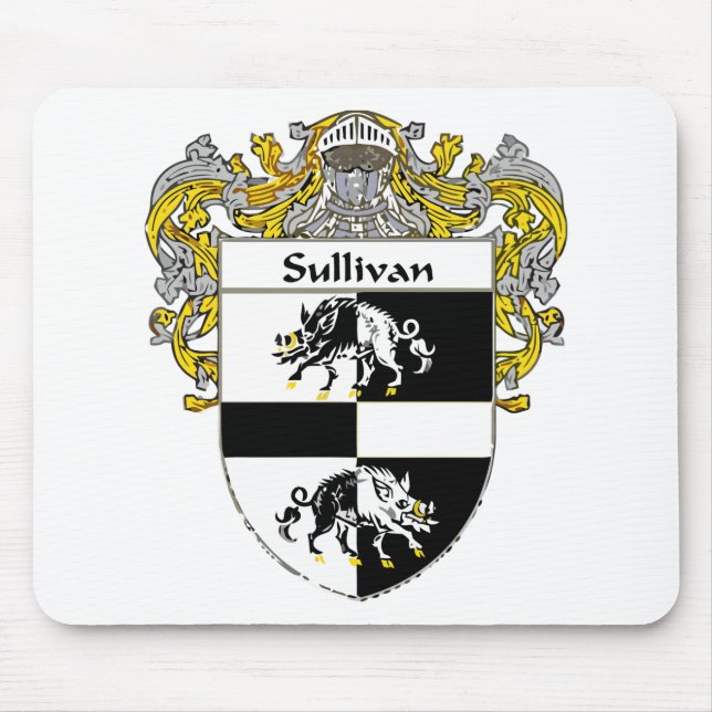 Sullivan-Coat-of-Arms-Mantled-300x300 Mouse Mat (Front)