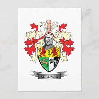 Sullivan Coat of Arms Postcard