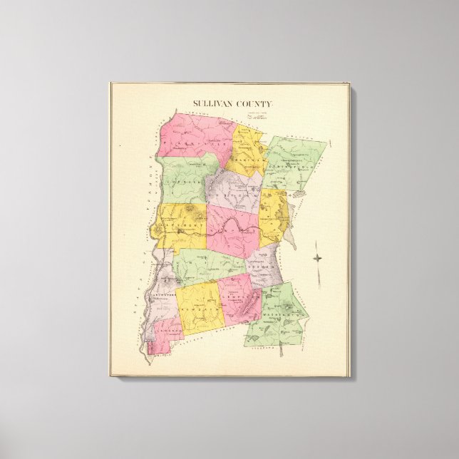 Sullivan County Canvas Print (Front)
