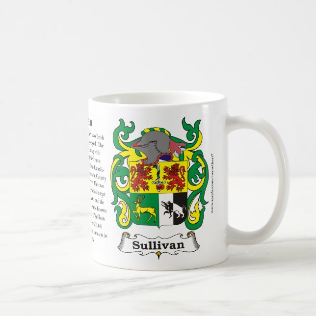Sullivan Family Coat of Arms Mug (Right)