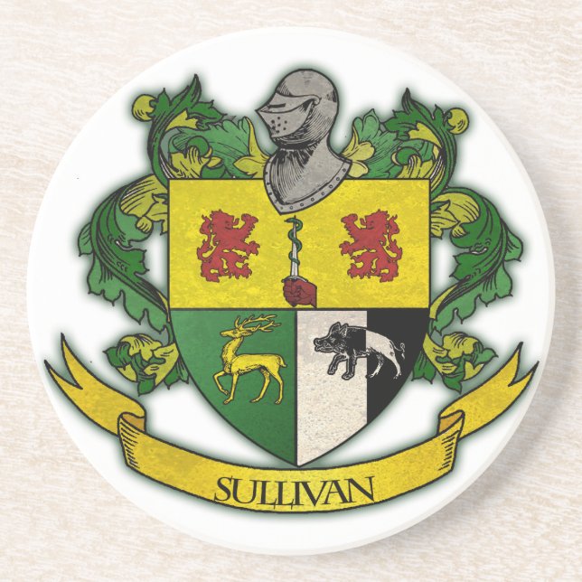 Sullivan family crest coaster (Front)