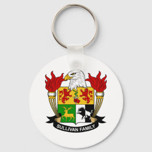 Sullivan Family Crest Key Ring