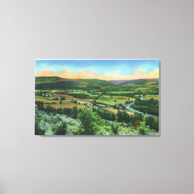 Sullivan Mountain View of the City Canvas Print (Front)