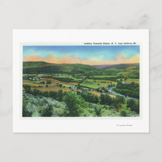 Sullivan Mountain View of the City Postcard (Front)