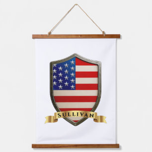 Sullivan USA Heritage Shield Hanging Tapestry
