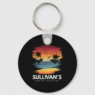 Sullivan's South Carolina Surfboard Surfing Vintag Key Ring