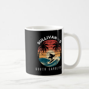 Sullivan's South Carolina Surfboard Waves Beach Coffee Mug