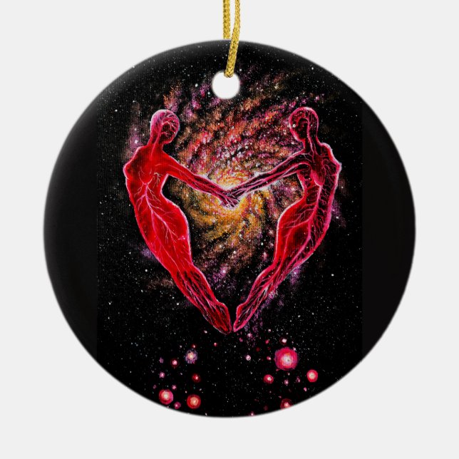 Sulmate connection ceramic tree decoration (Front)