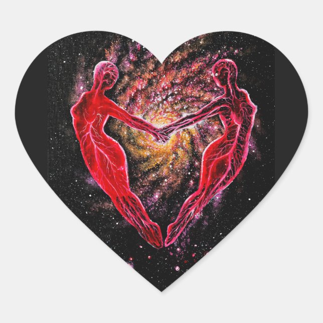 Sulmate connection heart sticker (Front)