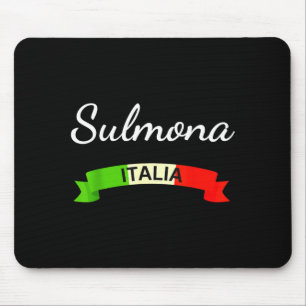 Sulmona Italy Flag Italia Souvenir Gift Matching I Mouse Mat