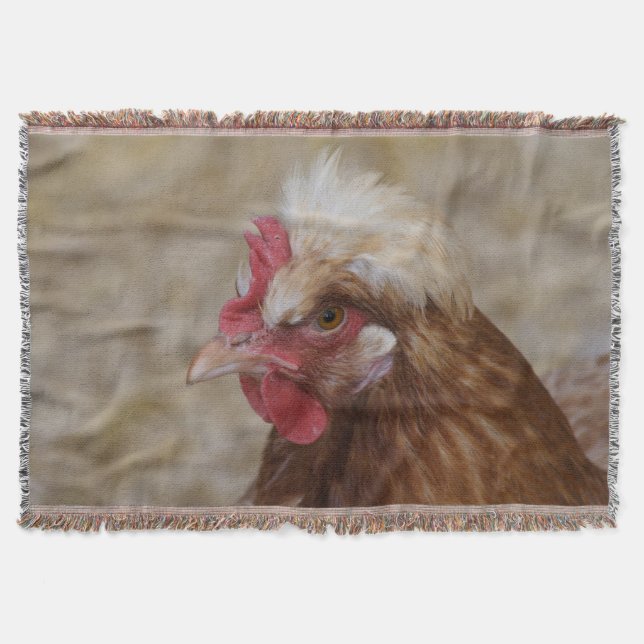 Sulmtaler Hen Throw Blanket (Front)