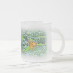 Sulpher Butterfly at Woods' Edge Frosted Glass Coffee Mug