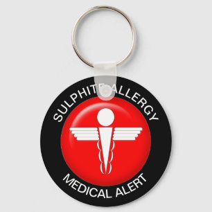 Sulphite Allergy Key Ring