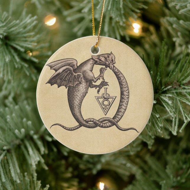 Sulphur and Mercury Dragons Ceramic Tree Decoration (Tree)