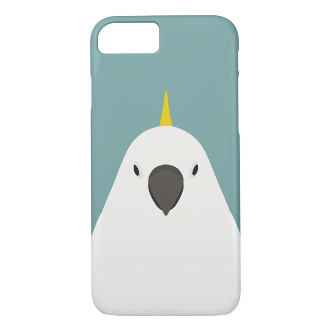Sulphur-crested Cockatoo - bird illustration Case-Mate iPhone Case (Back)