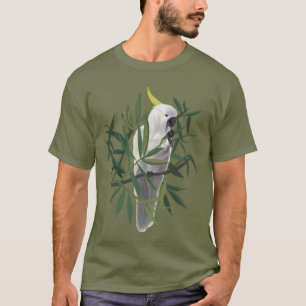 Sulphur-Crested Cockatoo in Tree Illustration T-Shirt