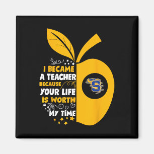 Sulphur Golden Tors Logo I Became A Teacher Hs  Magnet