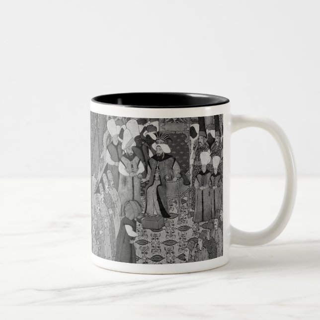 Sultan Ahmed III Distributing Money Two-Tone Coffee Mug (Right)