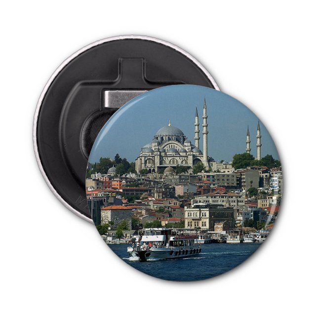  Sultan Ahmed & Istanbul panorama, Turkey / party Bottle Opener (Front)