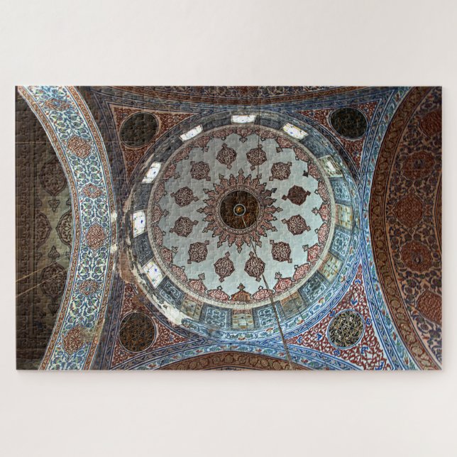 Sultan Ahmed Mosque. Interior. Design. Jigsaw Puzzle (Horizontal)