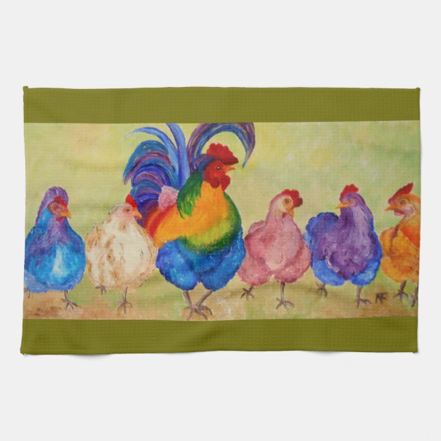 sultan & his chicks - Kitchen Towel (Horizontal)