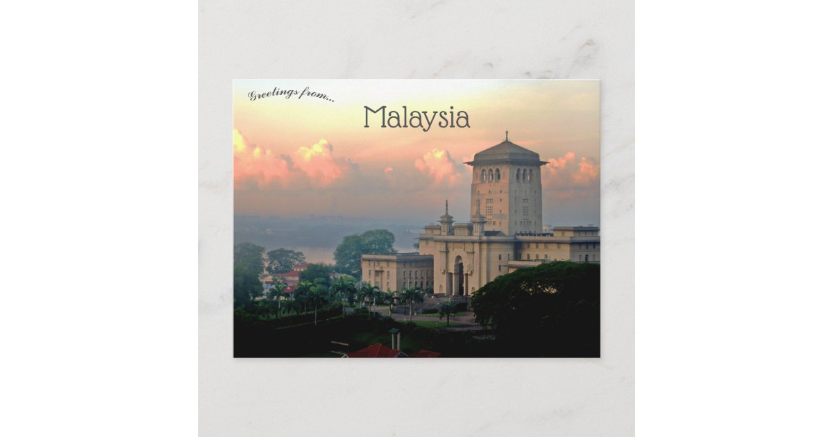 Sultan Ibrahim Building Johor Malaysia Postcard | Zazzle