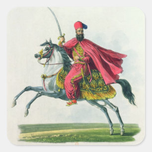 Sultan Mahmud II  1829 Square Sticker