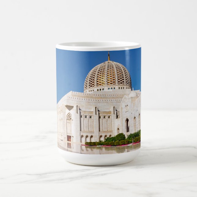 Sultan Qaboos Grand Mosque in Muscat, Oman Coffee Mug (Center)