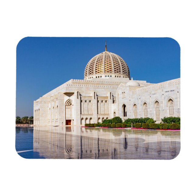 Sultan Qaboos Grand Mosque in Muscat, Oman Magnet (Horizontal)