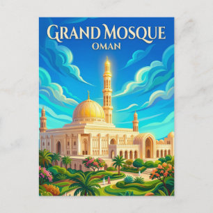 Sultan Qaboos Mosque Oman Postcard
