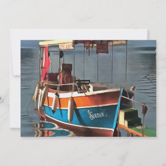 Sultan Taxi Boat Marmaris Nautical Art 