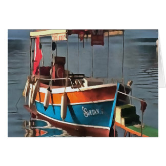 Sultan Taxi Boat Marmaris Nautical Art 