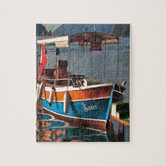 Sultan Taxi Boat Marmaris Nautical Art  Jigsaw Puzzle
