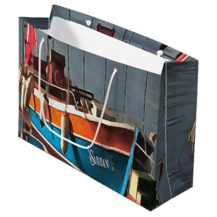 Sultan Taxi Boat Marmaris Nautical Art Large Gift Bag