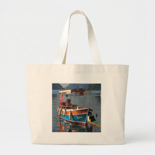 Sultan Taxi Boat Marmaris Nautical Art Large Tote Bag