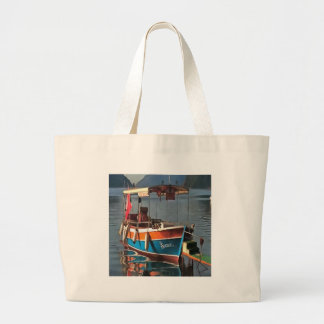 Sultan Taxi Boat Marmaris Nautical Art  Large Tote Bag